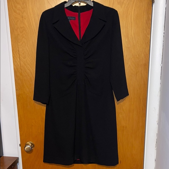 Anne Klein Black Dress with Red Lining - Picture 1 of 3